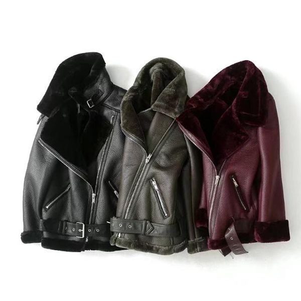 women's jackets 2021 fashion locomotive version lapel fur one-piece thickened warm coat female, Black;brown
women's jackets 2021 fashion locomotive version lapel fur one-piece thickened warm coat female, Black;brown