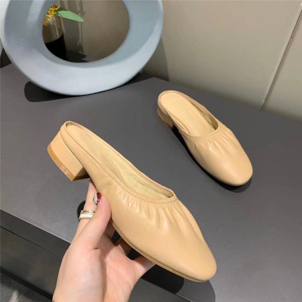 women slippers genuine leather low heels shoes fashion 2021 ladies mules outdoor lazy summer autumn desginer, Black
women slippers genuine leather low heels shoes fashion 2021 ladies mules outdoor lazy summer autumn desginer, Black