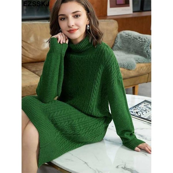 autumn winter thick straight maxi sweater dres high neck long elegant female loose warm maix 211110, Black;gray
autumn winter thick straight maxi sweater dres high neck long elegant female loose warm maix 211110, Black;gray