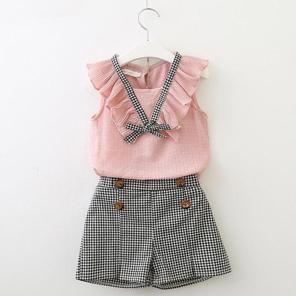 toddler kids baby girls clothing sets bowknot vest +plaid shorts pants set clothes outfits, White
toddler kids baby girls clothing sets bowknot vest +plaid shorts pants set clothes outfits, White