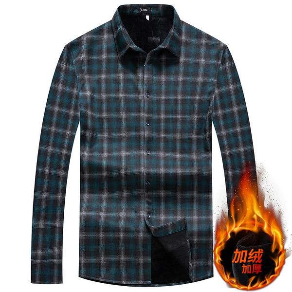 men's dress shirts 2021 winter fattening plus size fashionable casual square collar plaid plush long sleeve shirt, White;black
men's dress shirts 2021 winter fattening plus size fashionable casual square collar plaid plush long sleeve shirt, White;black