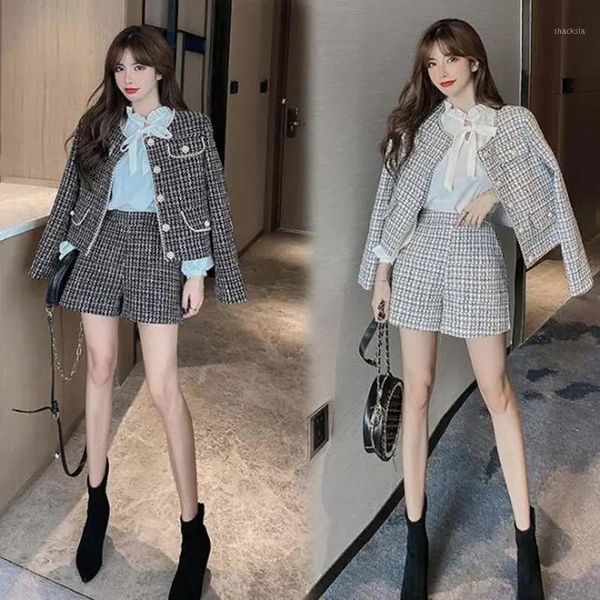 women's autumn ladies temperament white chiffon shirt + fashion woolen coat high waist shorts three-piece suits/sets tracksuits, Gray
women's autumn ladies temperament white chiffon shirt + fashion woolen coat high waist shorts three-piece suits/sets tracksuits, Gray