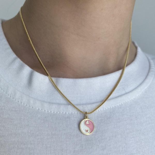 pendant necklaces yin and yang tai chi necklace for women imitation alloy splicing clavicle chain short fashion jewelry, Silver
pendant necklaces yin and yang tai chi necklace for women imitation alloy splicing clavicle chain short fashion jewelry, Silver