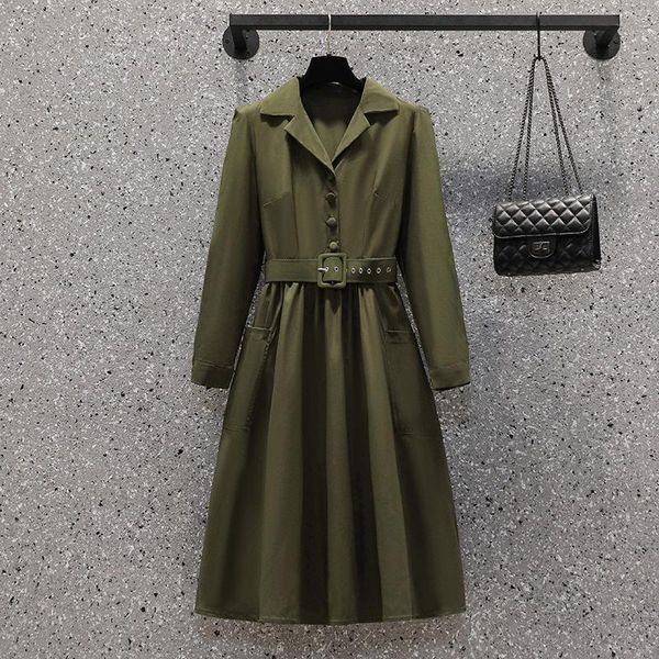 plus size dresses ehqaxin womens fall 2021 suit collar long sleeve button a-shaped high waist dress with belt ladies l-4xl, Black
plus size dresses ehqaxin womens fall 2021 suit collar long sleeve button a-shaped high waist dress with belt ladies l-4xl, Black