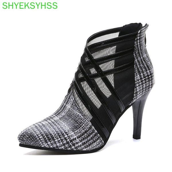 dress shoes summer mesh peep toe sandals heels single women in europe and america spring gauze high pointed, Black
dress shoes summer mesh peep toe sandals heels single women in europe and america spring gauze high pointed, Black