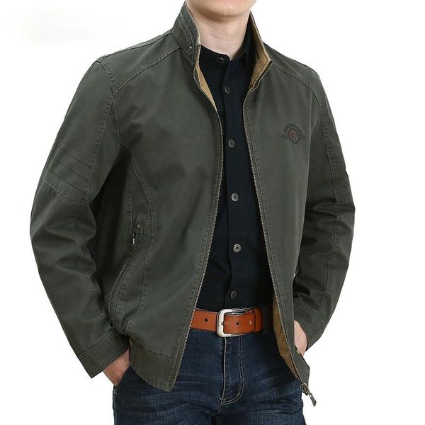 men's jackets father casual style man army green coats spring autumn middle aged double-sided 100% cotton khaki jacket coat, Black;brown
men's jackets father casual style man army green coats spring autumn middle aged double-sided 100% cotton khaki jacket coat, Black;brown