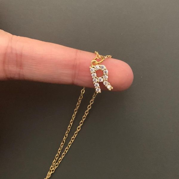 pendant necklaces shiny zircon a-z initial capital letter necklace & trendy gold color copper alphabet charm steel chain choker jewelry, Silver
pendant necklaces shiny zircon a-z initial capital letter necklace & trendy gold color copper alphabet charm steel chain choker jewelry, Silver