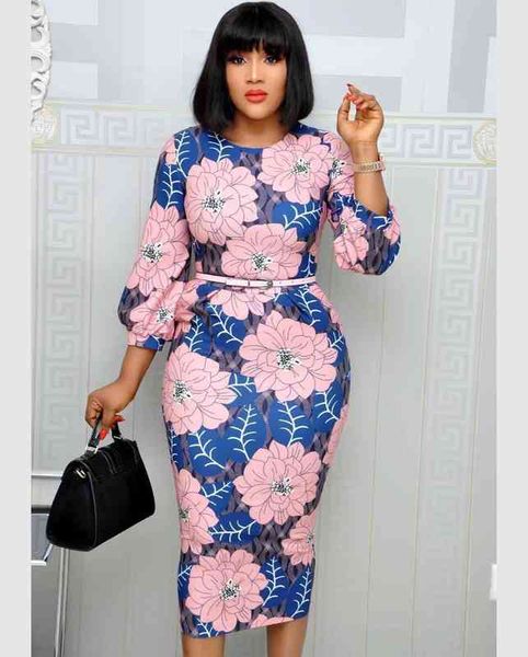 casual dresses women bodycon printed dress three quarter sleeves midi office ladies work wear elegant classy vestidos african female big siz, Black;gray
casual dresses women bodycon printed dress three quarter sleeves midi office ladies work wear elegant classy vestidos african female big siz, Black;gray