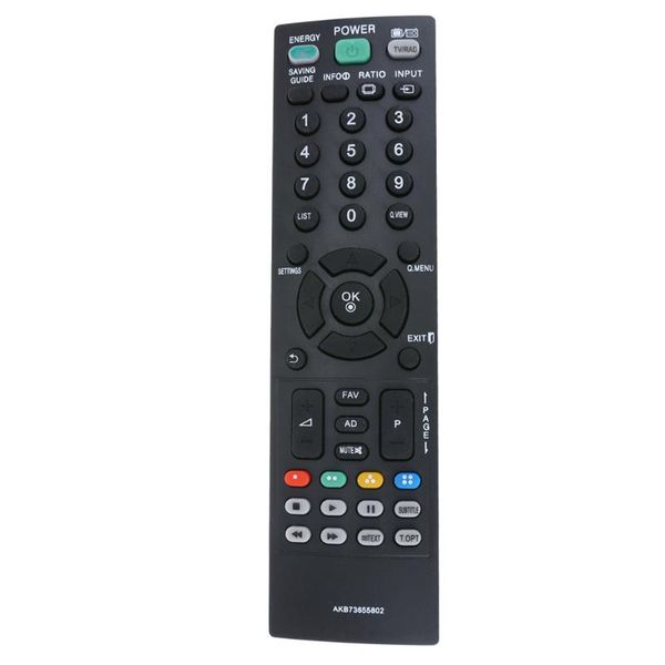 black universal tv remote control replacement suitable for lg akb73655802 television controller needing 2 batteries controlers
black universal tv remote control replacement suitable for lg akb73655802 television controller needing 2 batteries controlers