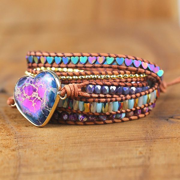 romantic spiritual chakra leather wrap bracelets w/ mix stone heart shape 5 strands bracelet classic jewelry bijoux dropshippingg, Black
romantic spiritual chakra leather wrap bracelets w/ mix stone heart shape 5 strands bracelet classic jewelry bijoux dropshippingg, Black