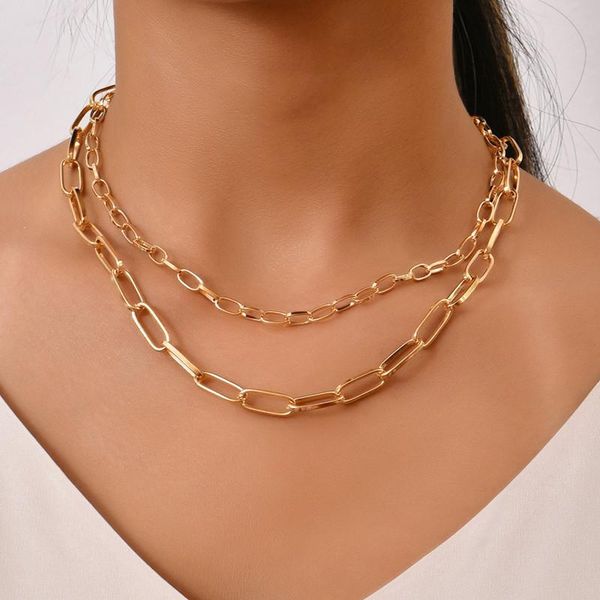 chokers fashion gold link chain choker necklaces for women simple clavicle necklace jewelry gifts, Golden;silver
chokers fashion gold link chain choker necklaces for women simple clavicle necklace jewelry gifts, Golden;silver