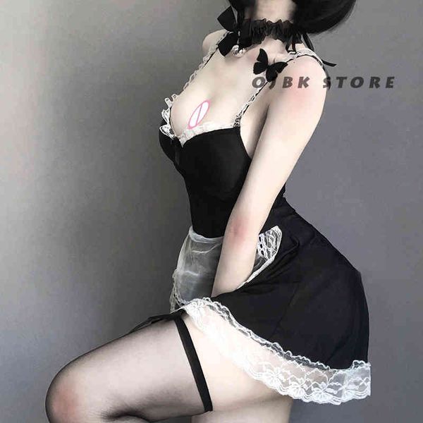 ojbk french maid cosplay costumes short mini lace dress with headband gothic dark color style role play lingerie for couple, Black;white
ojbk french maid cosplay costumes short mini lace dress with headband gothic dark color style role play lingerie for couple, Black;white