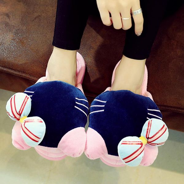 slippers winter women thicken cotton rubber sole non-slip mute home indoor shoes soft bottom pure cute cartoon, Black
slippers winter women thicken cotton rubber sole non-slip mute home indoor shoes soft bottom pure cute cartoon, Black