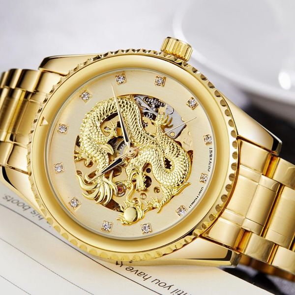 retro mechanical watch men dragon dial skeleton steampunk steel automatic wristwatch self winding male clock reloj wristwatches, Slivery;brown
retro mechanical watch men dragon dial skeleton steampunk steel automatic wristwatch self winding male clock reloj wristwatches, Slivery;brown