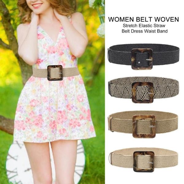 belts 2021 women wide belt stretch bohemian retro straw woven waist band carved wood square buckle elastic dress all match fashion, Black;brown
belts 2021 women wide belt stretch bohemian retro straw woven waist band carved wood square buckle elastic dress all match fashion, Black;brown
