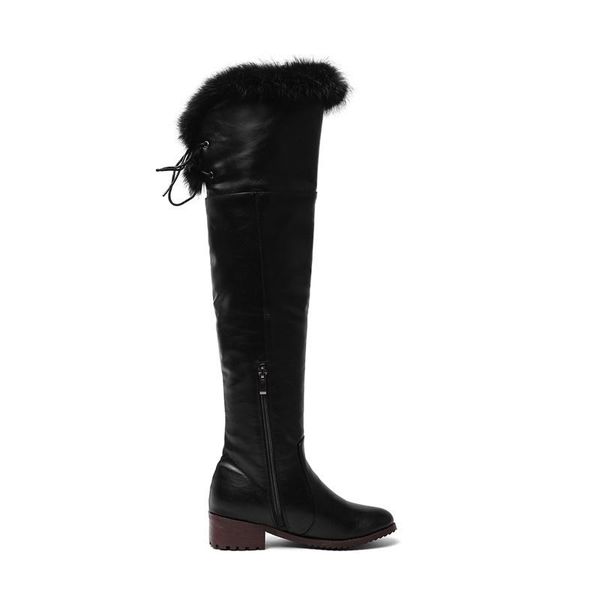 boots qplyxco2021 russia est winter women warm thick fur thigh high zip lace up fashion snow ladies shoes, Black
boots qplyxco2021 russia est winter women warm thick fur thigh high zip lace up fashion snow ladies shoes, Black