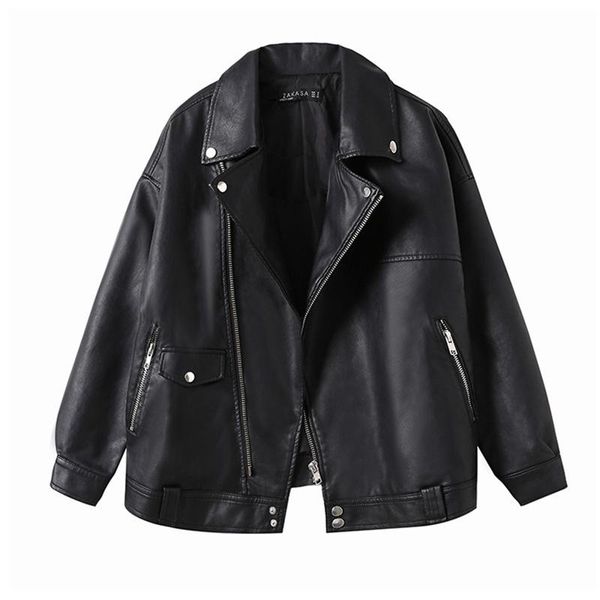 women's jackets sungtin women loose pu leather jacket black soft faux street moto biker coat lady casual outerwear, Black;brown
women's jackets sungtin women loose pu leather jacket black soft faux street moto biker coat lady casual outerwear, Black;brown