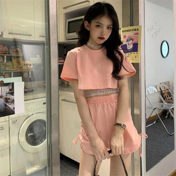 women's tracksuits casual summer solid two piece womens fashion o-neck short sleeves shirring +elastic waist mini pants slim plus size, Gray
women's tracksuits casual summer solid two piece womens fashion o-neck short sleeves shirring +elastic waist mini pants slim plus size, Gray