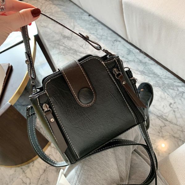 blue black pu leather women's shoulder bag crossbody satchel bags hit color women travel small size square bucket messenger handbags
blue black pu leather women's shoulder bag crossbody satchel bags hit color women travel small size square bucket messenger handbags
