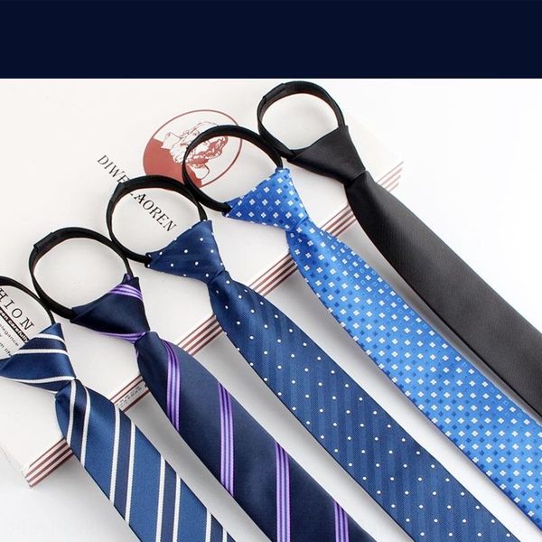 sBT men's and zipperwomen's ties korean narrow 6cm formal business zipper lazy necktie no knot easy to pull black thin necktie, Blue;purple
sBT men's and zipperwomen's ties korean narrow 6cm formal business zipper lazy necktie no knot easy to pull black thin necktie, Blue;purple