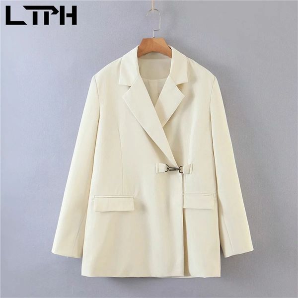ltph vintage metal buckle design women blazer long sleeve loose blazers casual jackets all-match lady suit coat spring 210423, White;black
ltph vintage metal buckle design women blazer long sleeve loose blazers casual jackets all-match lady suit coat spring 210423, White;black