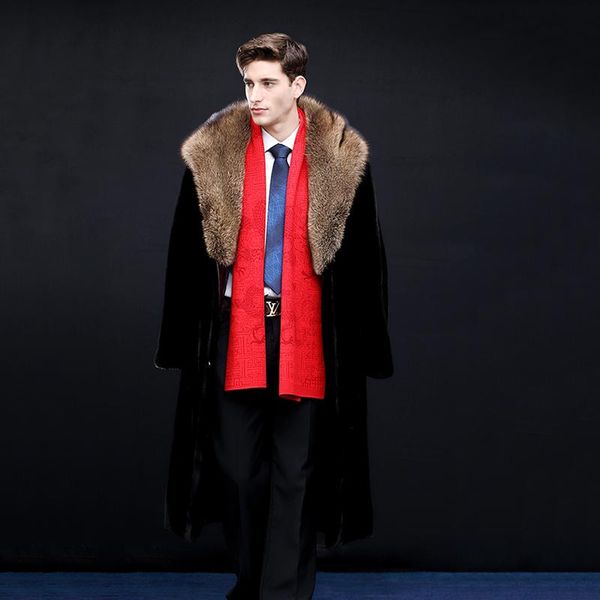 men's leather & faux ftangaiur 2021 winter import american black velvet coat fisher hood coats x-long real
men's leather & faux ftangaiur 2021 winter import american black velvet coat fisher hood coats x-long real