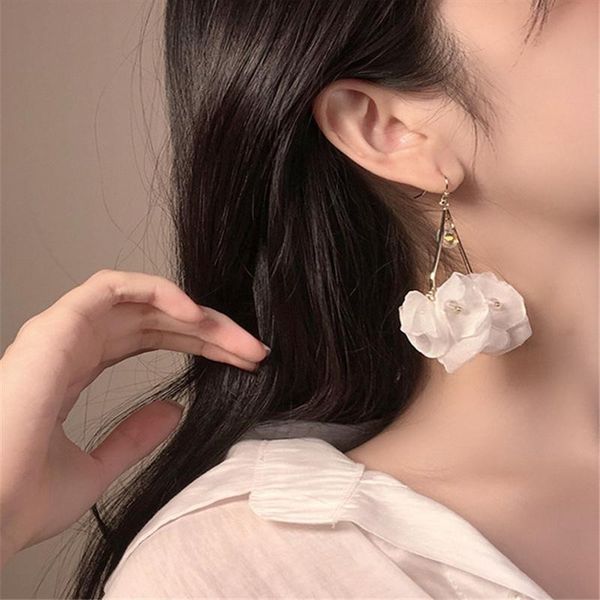 dangle & chandelier aomu net yarn white black earrings sweet personality rhinestone mesh flower for women party accessories, Silver
dangle & chandelier aomu net yarn white black earrings sweet personality rhinestone mesh flower for women party accessories, Silver