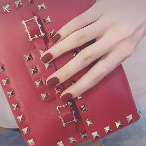 false nails 24pcs detachable wearable matte full cover short style candy color fake nail manicure art tools, Red;gold
false nails 24pcs detachable wearable matte full cover short style candy color fake nail manicure art tools, Red;gold