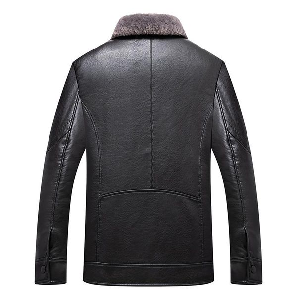 men's fur & faux leather fashion men`s warm fleece slim fit zipper motorcycle moto biker jacket coat outwear for men long sleeve, Black
men's fur & faux leather fashion men`s warm fleece slim fit zipper motorcycle moto biker jacket coat outwear for men long sleeve, Black
