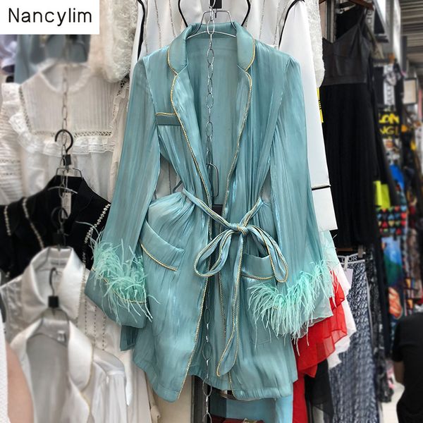 blouses autumn fashion long shirt woman long-sleeved loose feather belt waist casual home blusas, White
blouses autumn fashion long shirt woman long-sleeved loose feather belt waist casual home blusas, White