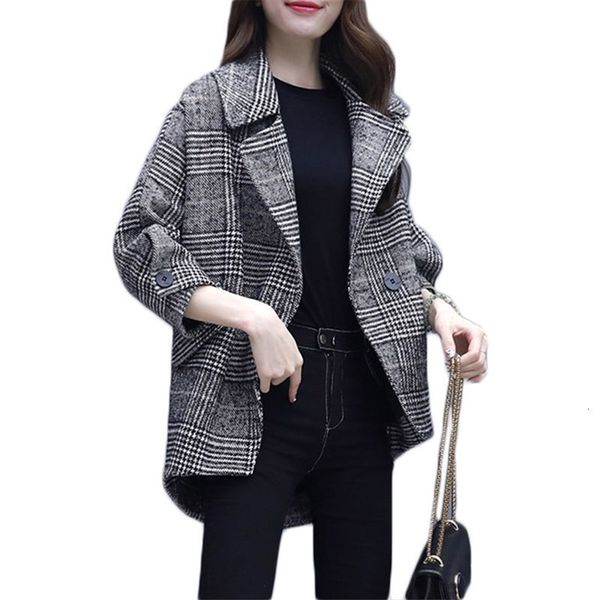 jacket spring and autumn korean women wool coat lapel threaded temperament casual mode loose terno f1039 e552, Black;brown
jacket spring and autumn korean women wool coat lapel threaded temperament casual mode loose terno f1039 e552, Black;brown