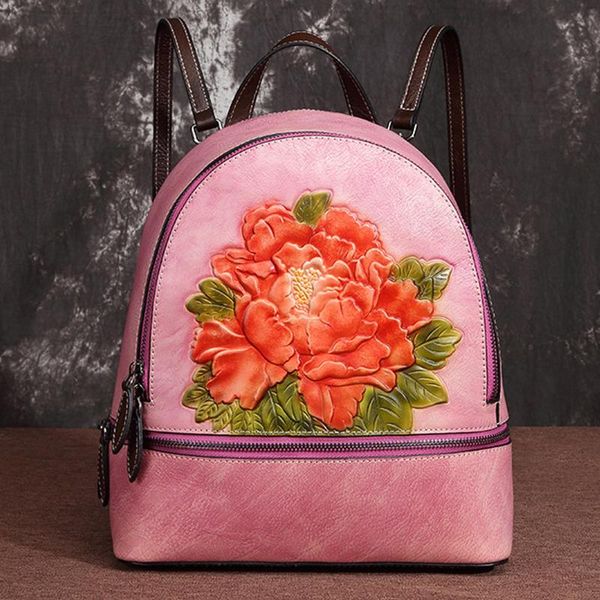 backpack light purple/red 3 colors embossing flower genuine leather women fashion ladies thread backpacks bags
backpack light purple/red 3 colors embossing flower genuine leather women fashion ladies thread backpacks bags