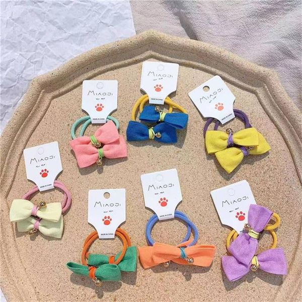 hair accessories girls fabric bow ties mini bell pendant rubber band head rope baby headdress for children fashion, Slivery;white
hair accessories girls fabric bow ties mini bell pendant rubber band head rope baby headdress for children fashion, Slivery;white