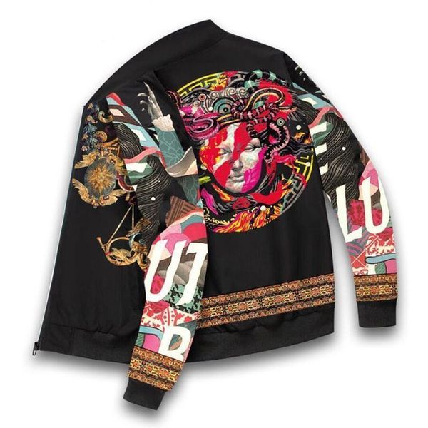 fashion men's jackets autumn hip-hop harajuku style printed zipper long-sleeved flight suit baseball uniform streetwear, Black;brown
fashion men's jackets autumn hip-hop harajuku style printed zipper long-sleeved flight suit baseball uniform streetwear, Black;brown