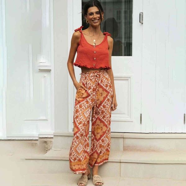 pants boho print elastic high waist wide leg pants casual femme pantalon bohemian beach trousers women or1h, Black;white
pants boho print elastic high waist wide leg pants casual femme pantalon bohemian beach trousers women or1h, Black;white