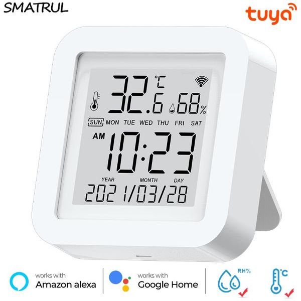 smart home control tuya wifi temperature & humidity sensor for var smartlife remote with display support alexa google assistant
smart home control tuya wifi temperature & humidity sensor for var smartlife remote with display support alexa google assistant