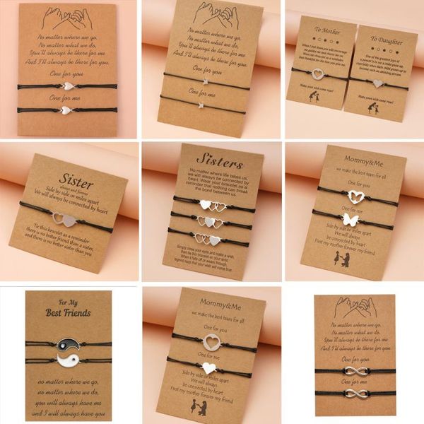 charm bracelets couples doule heart sisters card friendship forever stainless steel handmade braided birthday gift jewelrys, Golden;silver
charm bracelets couples doule heart sisters card friendship forever stainless steel handmade braided birthday gift jewelrys, Golden;silver