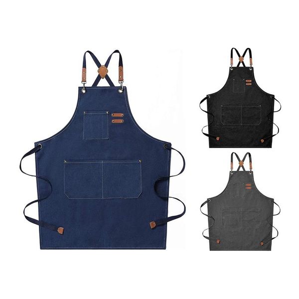 aprons chef apron, cotton canvas cross back apron with adjustable straps and large pockets,m to xxl
aprons chef apron, cotton canvas cross back apron with adjustable straps and large pockets,m to xxl