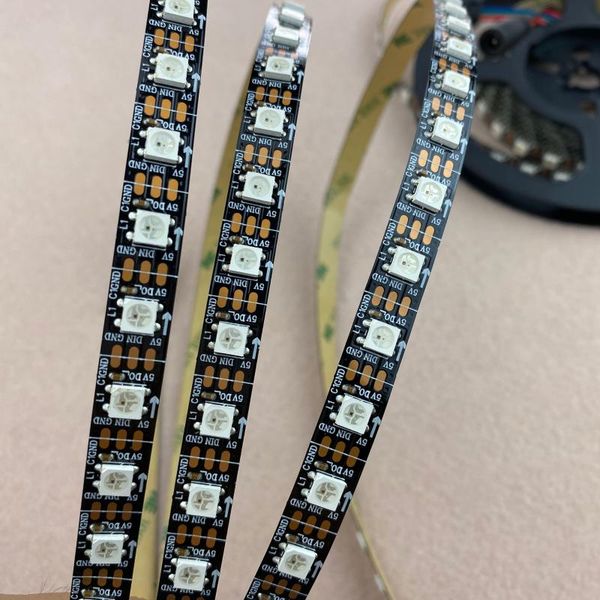5m dc5v ws2812b led pixel srip,non-waterproof,74pcs ws2812b/m with 74pixels;black pcb,only 4pin strips
5m dc5v ws2812b led pixel srip,non-waterproof,74pcs ws2812b/m with 74pixels;black pcb,only 4pin strips