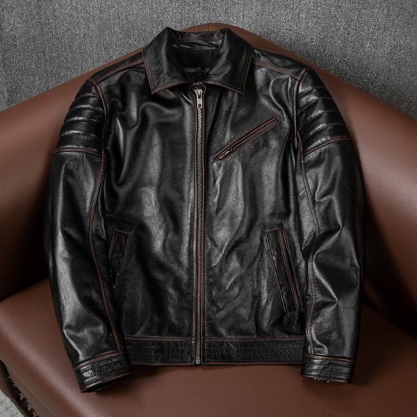 men's leather & faux .2021 brand origin genuine jacket.rider vintage black quality cowhide jacket.plus size slim short cloth
men's leather & faux .2021 brand origin genuine jacket.rider vintage black quality cowhide jacket.plus size slim short cloth