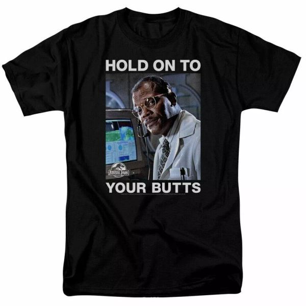 jurassic park hold on to t shirt mens licensed dinosaur movie tee ray black, White;black
jurassic park hold on to t shirt mens licensed dinosaur movie tee ray black, White;black