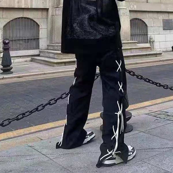 men's pants side lace up elastic waist casual trousers of tall street men oversize black vibe harajuku loose hip hop male pants f3mi
men's pants side lace up elastic waist casual trousers of tall street men oversize black vibe harajuku loose hip hop male pants f3mi