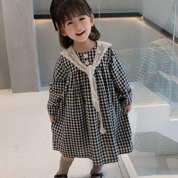 pattern plaid kids clothes girls dstring capes dresses 2021 baby girls ruffles lattice party dresses children spring clothing, White
pattern plaid kids clothes girls dstring capes dresses 2021 baby girls ruffles lattice party dresses children spring clothing, White
