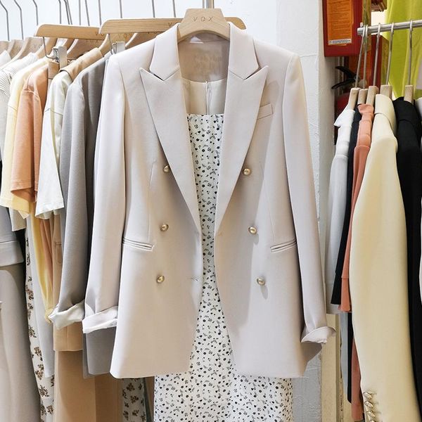 women's suits & blazers yizzhoy spring autumn office ladies notched collar double breasted blazer vintage women long sleeve solid simpl, White;black
women's suits & blazers yizzhoy spring autumn office ladies notched collar double breasted blazer vintage women long sleeve solid simpl, White;black