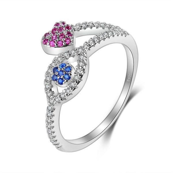 wedding rings fashionable woman silver ring classic exquisite love blue magic eye inlaid zircon temperament female hand jewelry, Slivery;golden
wedding rings fashionable woman silver ring classic exquisite love blue magic eye inlaid zircon temperament female hand jewelry, Slivery;golden