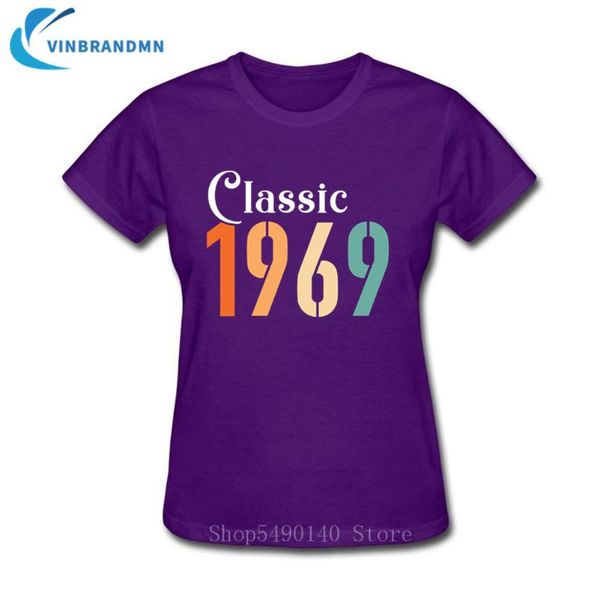 women's t-shirt classic women 1969 awesome birthday gift mother 51th party custom tee vintage family gathering short sleeve t shirts, White
women's t-shirt classic women 1969 awesome birthday gift mother 51th party custom tee vintage family gathering short sleeve t shirts, White