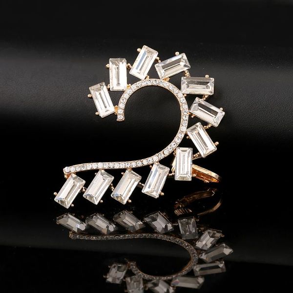 clip-on & screw back square big crystal ear cuff stud jewelry women exaggerated personality party gift curved zircon clip earring, Silver
clip-on & screw back square big crystal ear cuff stud jewelry women exaggerated personality party gift curved zircon clip earring, Silver