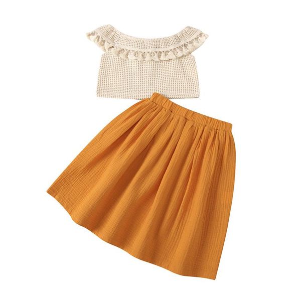 girl set 2021 summer boho toddler girls clothes sets tassel off shoulder a-line skirts 2pcs suit for vacation birthday clothing, White
girl set 2021 summer boho toddler girls clothes sets tassel off shoulder a-line skirts 2pcs suit for vacation birthday clothing, White