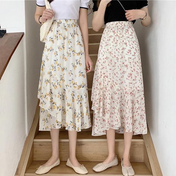skirts summer korean version 2021 high-waisted thin irregular ruffled mid-length floral chiffon skirt womens, Black
skirts summer korean version 2021 high-waisted thin irregular ruffled mid-length floral chiffon skirt womens, Black
