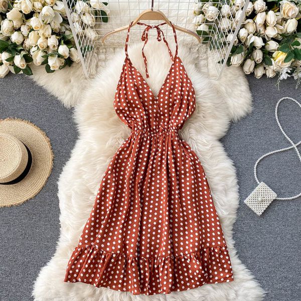 women's knits & tees croysier summer clothes es for women 2021 casual v neck sleeveless ruffle polka dot halter backless beac, White
women's knits & tees croysier summer clothes es for women 2021 casual v neck sleeveless ruffle polka dot halter backless beac, White